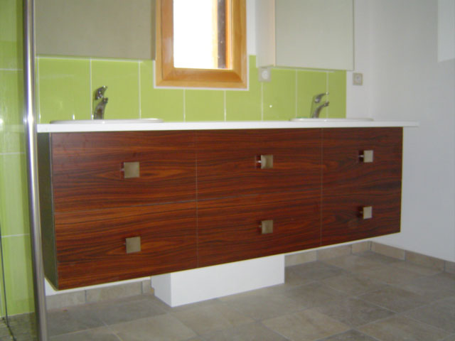 Salle de bains meuble vasque sur mesure