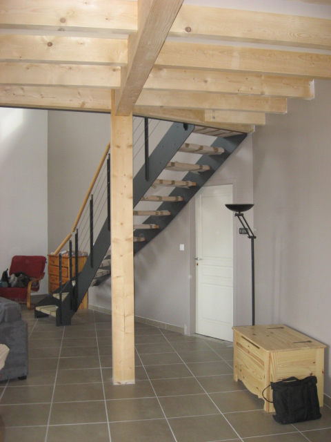 quart tournant escalier pour mezzanine structure mÃ©tallique et marches